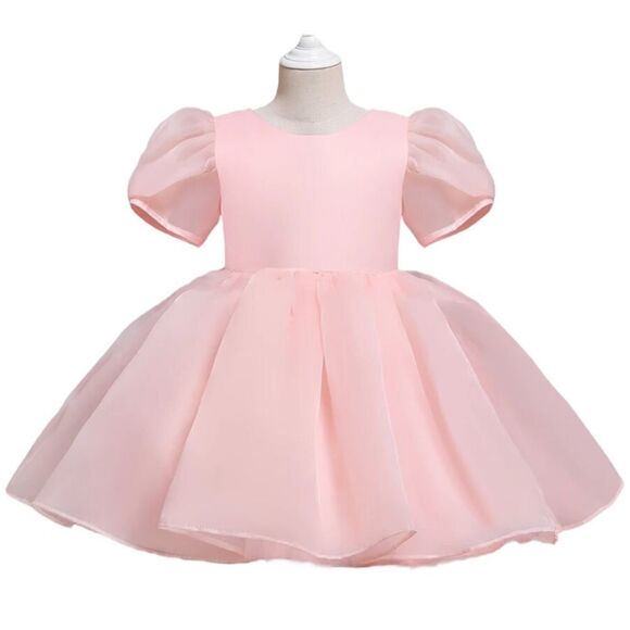 Other - NNJXD | Blush | FLOWER GIRL PUFF SLEEVES ORGANZA DRESS